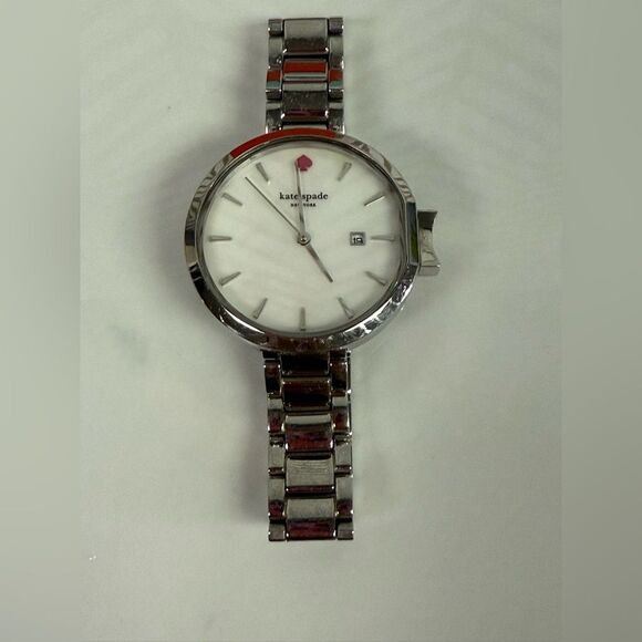 Kate Spade New York Park Row Silver Mother of Pearl Watch main image 11